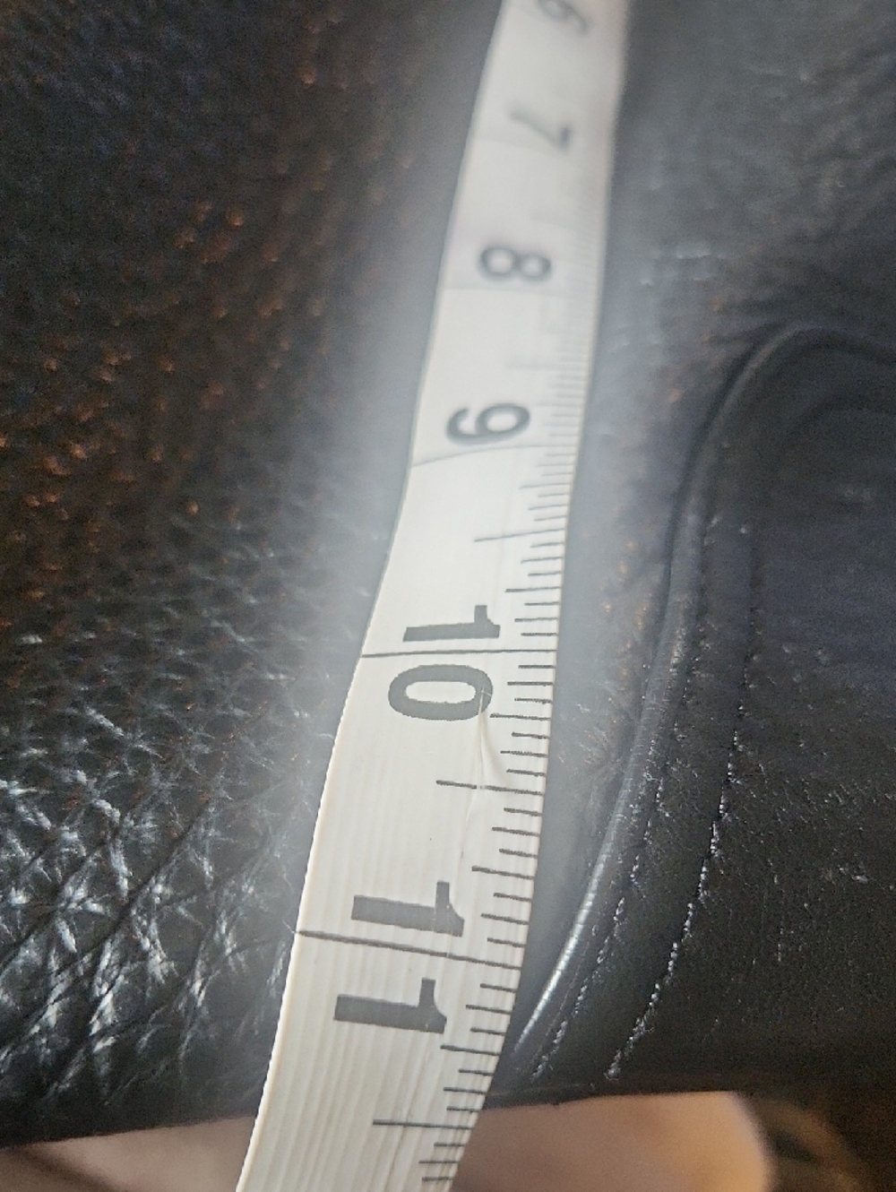 Coach Peppled Leather Hadley Black Leather Tote Bag - Picture 10 of 14